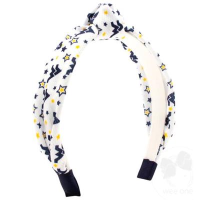 West Virginia Weeones Knotted Wrap Headband