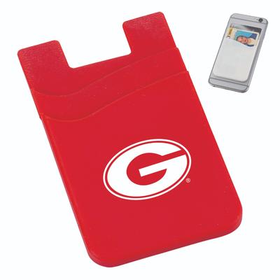 Georgia Dual Pocket Silicone Phone Wallet RED