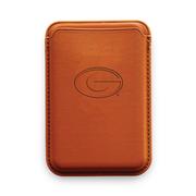  Georgia Debossed Leather Mag Wallet