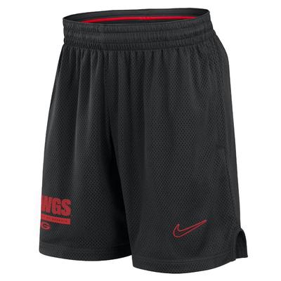 Georgia Nike Dri-fit Sideline Mesh Shorts BLACK