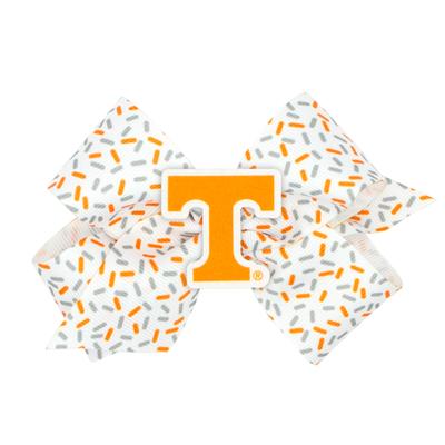 Tennessee Wee Ones Medium Confetti Printed with Logo Badge Bow