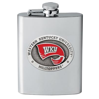 Western Kentucky Heritage Pewter Flask 