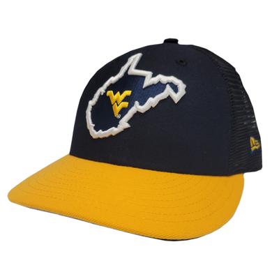 West Virginia New Era Vault WV Over State Trucker Hat