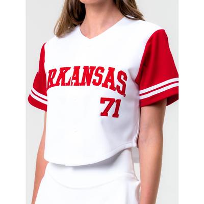 Arkansas Women's The Cropped Baseball Jersey