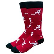  Alabama All Over Logo Socks