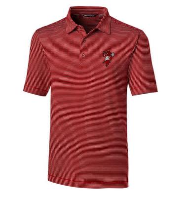 Arkansas Cutter & Buck Pitching Ribby Forge Pencil Stripe Polo