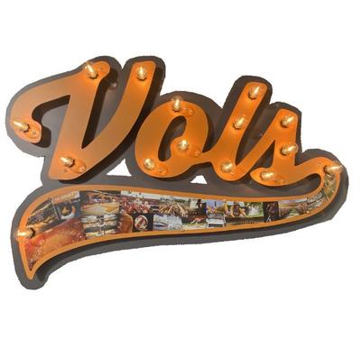 Tennessee Vols Script Photo Collage Marquee Light Up Sign