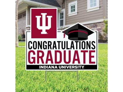 Indiana Congratulations Graduate Lawn Sign