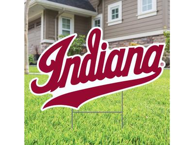 Indiana Script Lawn Sign