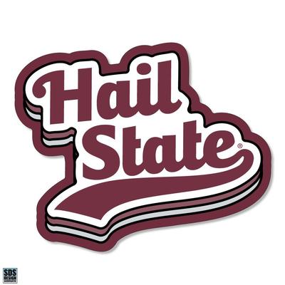 Mississippi State 3.25 Inch Retro Stack Rugged Sticker Decal