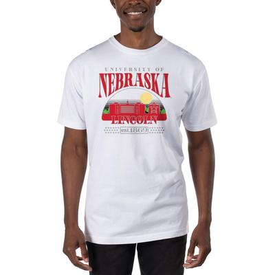 Nebraska Uscape Poster Garment Dye Tee Shirt