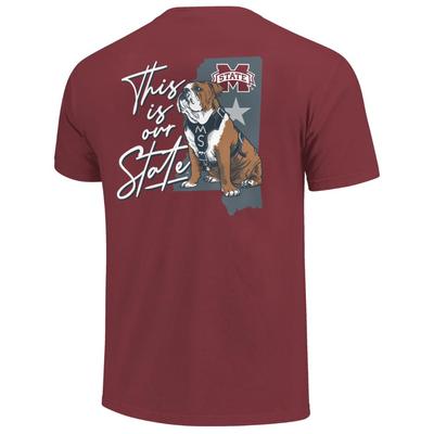 Mississippi State Our State Comfort Colors Pocket Tee