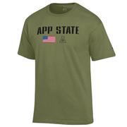  App State Champion Military Font Americana Tee
