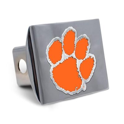 Clemson Wincraft Chrome Color Hitch Cover