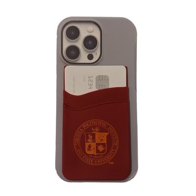Virginia Tech Dual Pocket Silicone Phone Wallet
