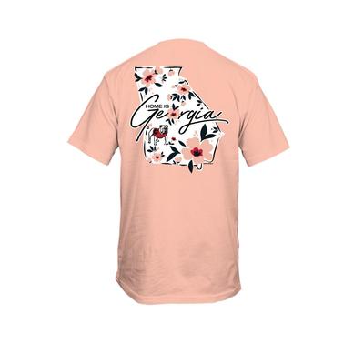Georgia Women's Home with Flowers Comfort Colors Tee