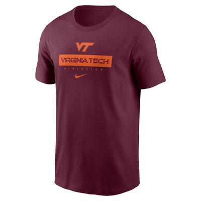 Virginia Tech Nike Dri-Fit Cotton Team Issue Tee