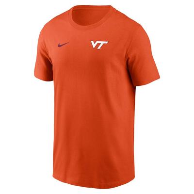 Virginia Tech Nike Dri-Fit Legend Small Logo Tee ORANGE