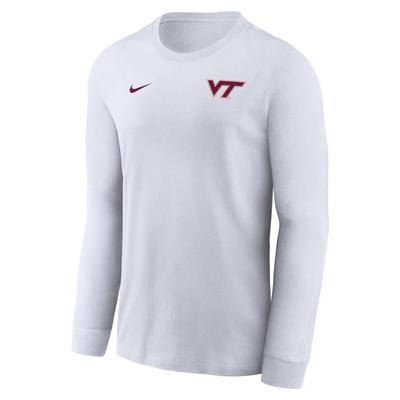Virginia Tech Nike Dri-Fit Legend Small Logo Long Sleeve Tee