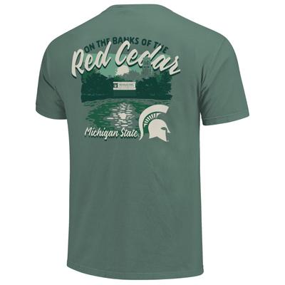 Michigan State Image One Riverside Campus Arc Comfort Colors Tee