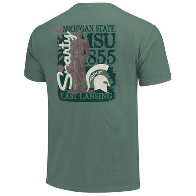 Michigan State Image One Statue Tree Line Comfort Colors Tee