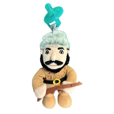 West Virginia Gamezies Plush Mascot Pacifier Holder