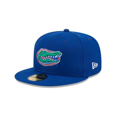Florida New Era 5950 Gatorhead Logo Flat Bill Fitted Cap