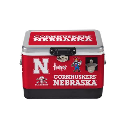 Nebraska Indigo Falls 26 Quart Medley Metal Cooler
