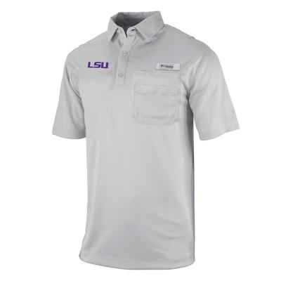 LSU Columbia Flycaster Pocket Polo