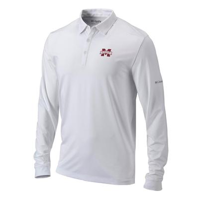 Mississippi State Columbia Pin High Long Sleeve Polo