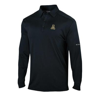 App State Columbia Pin High Long Sleeve Polo