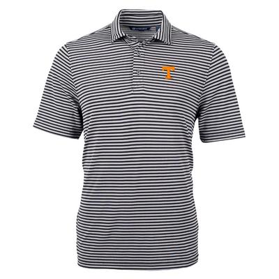 Tennessee Cutter & Buck Big & Tall Striped Virtue Eco Pique Polo