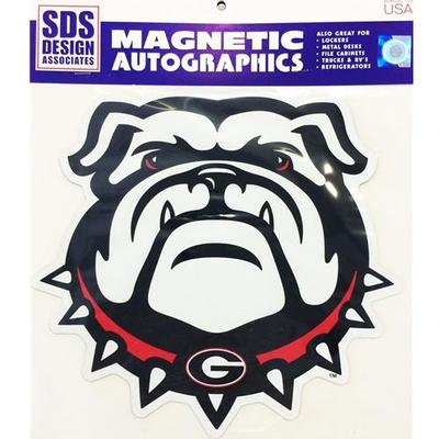 Georgia Magnet Bulldog Head 3