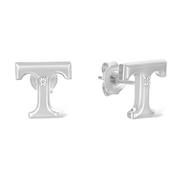  Tennessee Silver With Diamond Accent Ear Rings