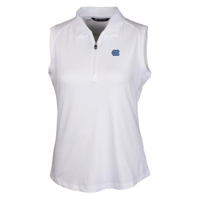 UNC Cutter & Buck Women's Forge Stretch Sleeveless Polo