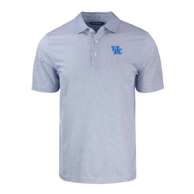 Kentucky Cutter & Buck Pike Eco Symmetry Print Stretch Recycled Polo