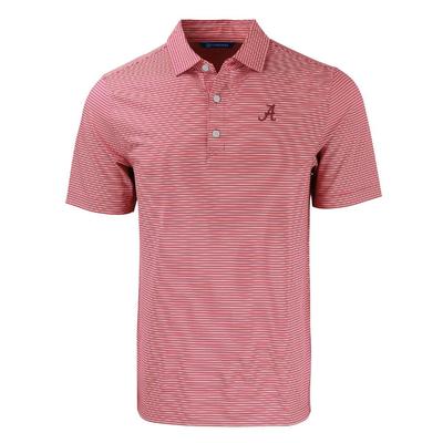 Alabama Cutter & Buck Forge Eco Double Stripe Stretch Recycled Polo