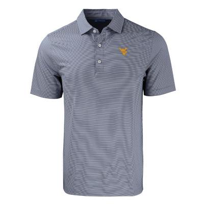 West Virginia Cutter & Buck Forge Eco Double Stripe Stretch Recycled Polo