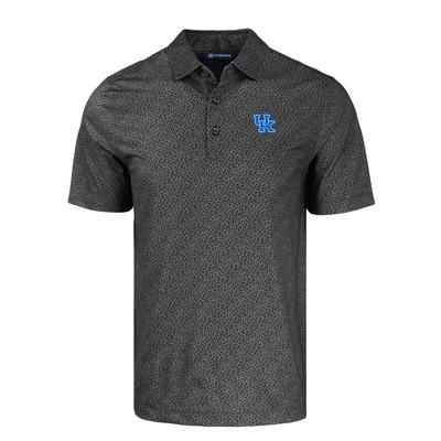 Kentucky Cutter & Buck Pike Eco Pebble Print Stretch Recycled Polo