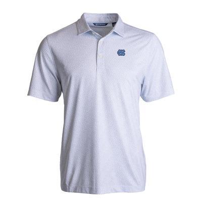 UNC Cutter & Buck Pike Eco Pebble Print Stretch Recycled Polo