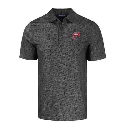 Western Kentucky Cutter & Buck Pike Eco Pebble Print Stretch Recycled Polo