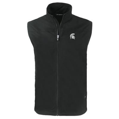 Michigan State Cutter & Buck Charter Eco Recycled Full Zip Vest