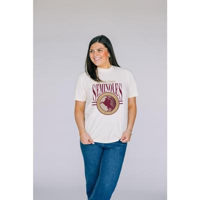 Florida State Unconquered Circle Comfort Colors Tee