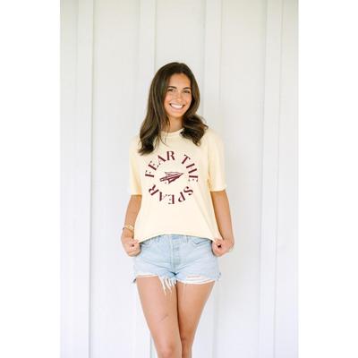 Florida State Fear the Spear Circle Comfort Colors Boxy Tee