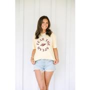  Florida State Fear The Spear Circle Comfort Colors Boxy Tee