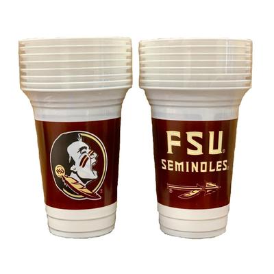 Florida State 8-Pack 16 Oz Plastic Cups