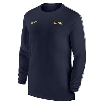 ETSU Nike Dri-Fit UV Coach Long Sleeve Top