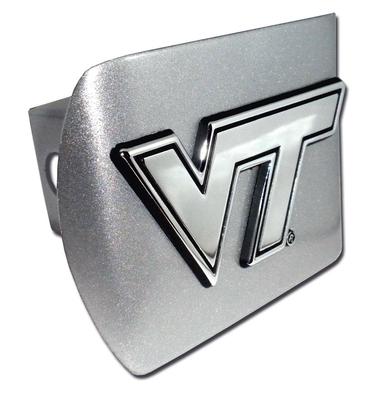 Virginia Tech Chrome Emblem Metal Hitch Cover