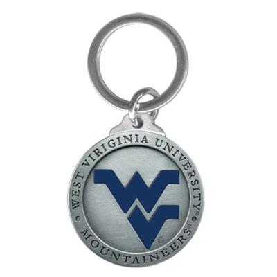 West Virginia Heritage Pewter Key Chain 