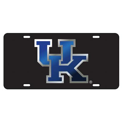 Kentucky License Plate Black/Blue UK Logo
